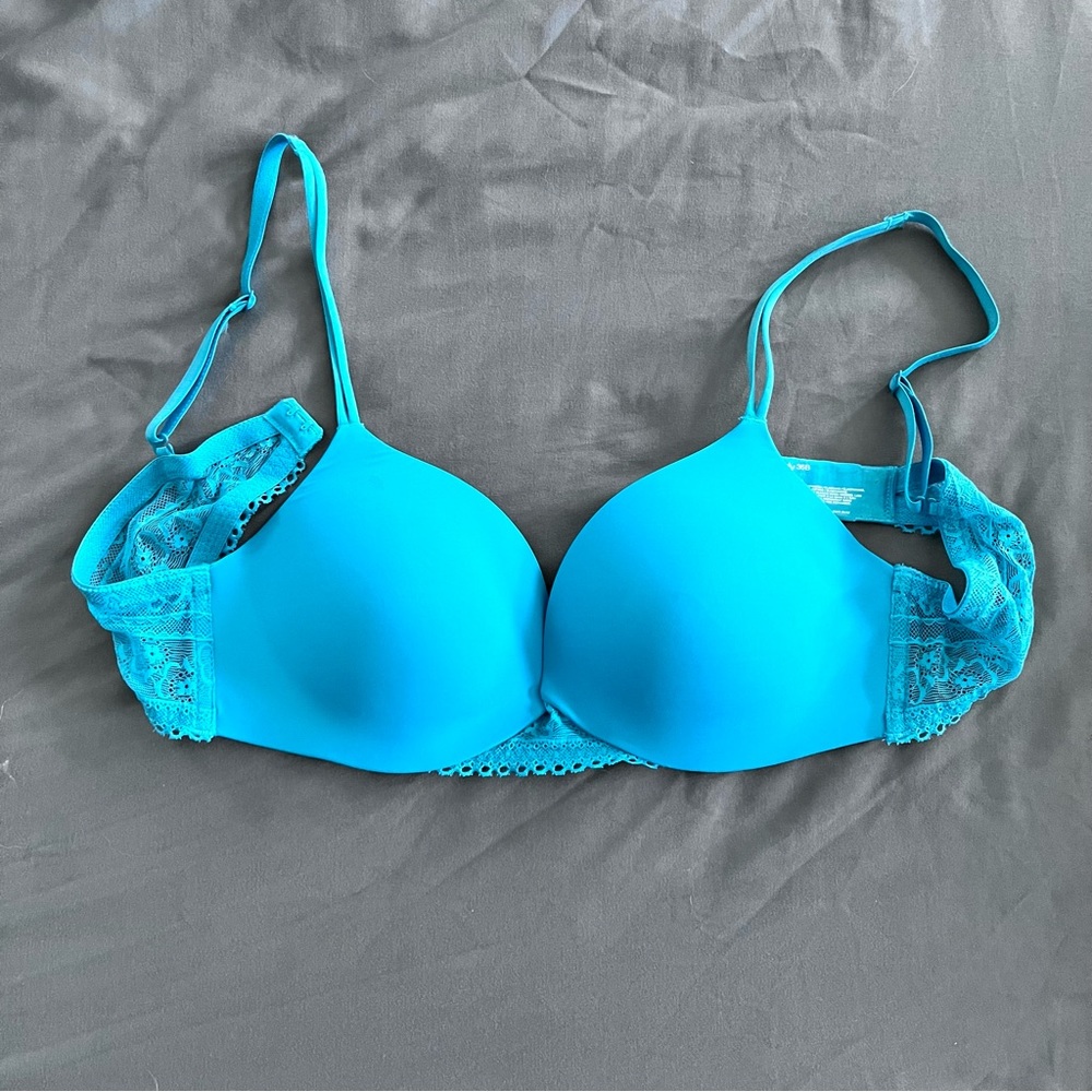 wireless GAP body 36B bra turquoise